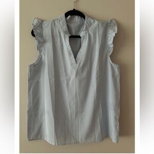 Amazon light blue stripped shirt